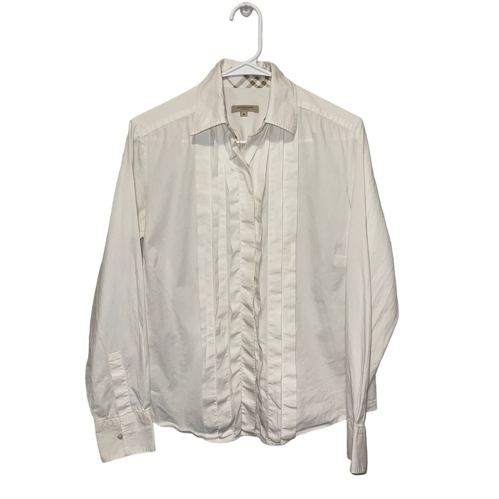 Burberry Women Button Up Blouse Size M
